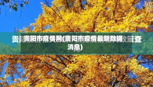 贵阳市疫情网(贵阳市疫情最新数据消息)