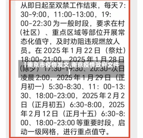 【南京市疫情发文,南京疫情政府文件】