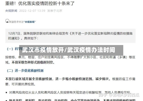 武汉市疫情放开/武汉疫情办法时间