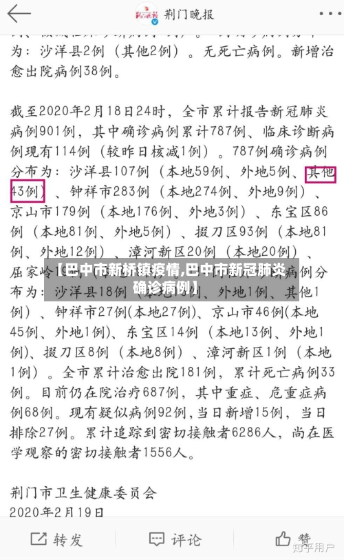 【巴中市新桥镇疫情,巴中市新冠肺炎确诊病例】