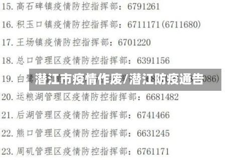 潜江市疫情作废/潜江防疫通告-第2张图片