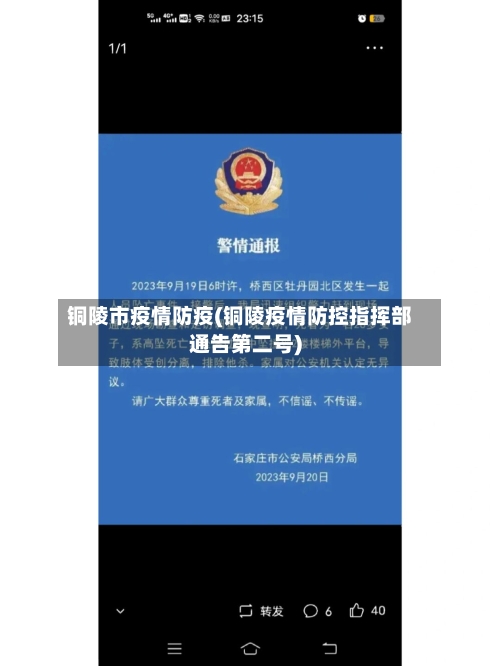 铜陵市疫情防疫(铜陵疫情防控指挥部通告第二号)-第3张图片
