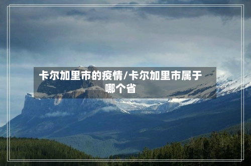 卡尔加里市的疫情/卡尔加里市属于哪个省
