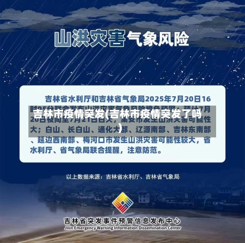 吉林市疫情突发(吉林市疫情突发了吗)