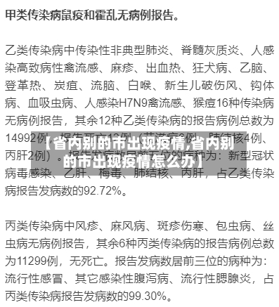 【省内别的市出现疫情,省内别的市出现疫情怎么办】-第2张图片