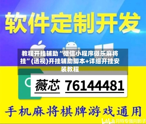 教程开挂辅助“微信小程序微乐麻将挂”(透视)开挂辅助脚本+详细开挂安装教程-第3张图片