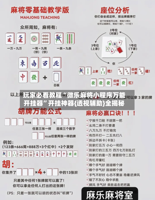 玩家必看教程“微乐麻将小程序万能开挂器”开挂神器{透视辅助}全揭秘-第2张图片