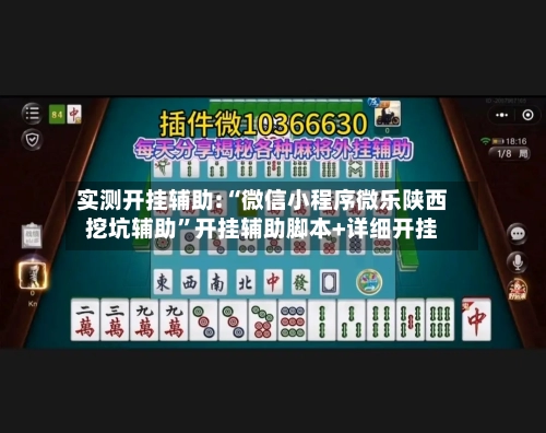 实测开挂辅助:“微信小程序微乐陕西挖坑辅助	”开挂辅助脚本+详细开挂-第2张图片