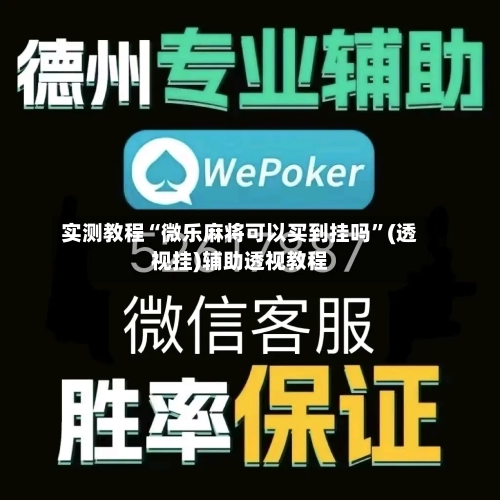 实测教程“微乐麻将可以买到挂吗	”(透视挂)辅助透视教程-第2张图片