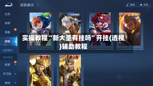 实操教程“新大圣有挂吗”开挂(透视)辅助教程-第2张图片