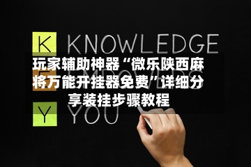 玩家辅助神器“微乐陕西麻将万能开挂器免费	”详细分享装挂步骤教程-第2张图片