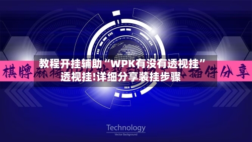 教程开挂辅助“WPK有没有透视挂”透视挂!详细分享装挂步骤-第3张图片