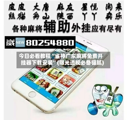 今日必看教程“雀神广东麻将免费开挂器下载安装”(曝光透视必备猫腻)
