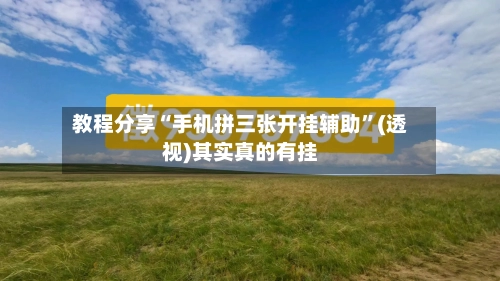 教程分享“手机拼三张开挂辅助”(透视)其实真的有挂-第3张图片