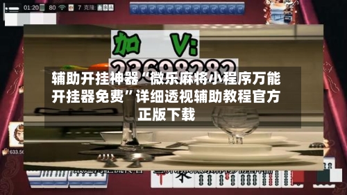 辅助开挂神器“微乐麻将小程序万能开挂器免费	”详细透视辅助教程官方正版下载-第2张图片