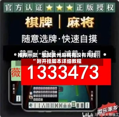 推荐一款“聚友贵州麻将有没有开挂”附开挂脚本详细教程-第3张图片