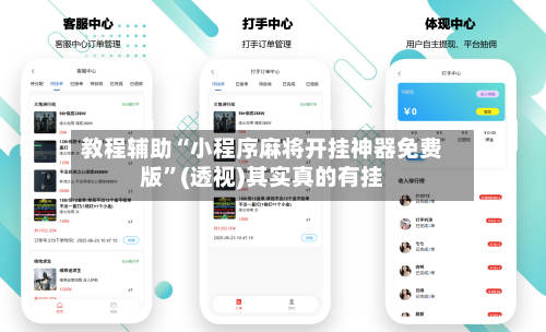 教程辅助“小程序麻将开挂神器免费版”(透视)其实真的有挂
