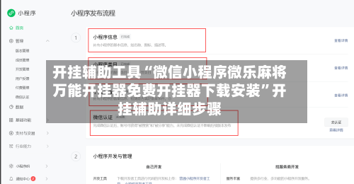 开挂辅助工具“微信小程序微乐麻将万能开挂器免费开挂器下载安装”开挂辅助详细步骤-第3张图片