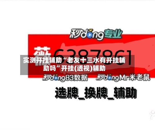 实测开挂辅助“老友十三水有开挂辅助吗”开挂(透视)辅助-第2张图片