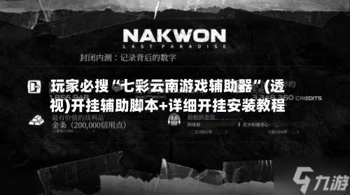 玩家必搜“七彩云南游戏辅助器”(透视)开挂辅助脚本+详细开挂安装教程