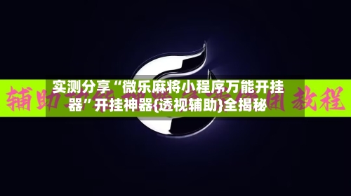 实测分享“微乐麻将小程序万能开挂器”开挂神器{透视辅助}全揭秘-第3张图片