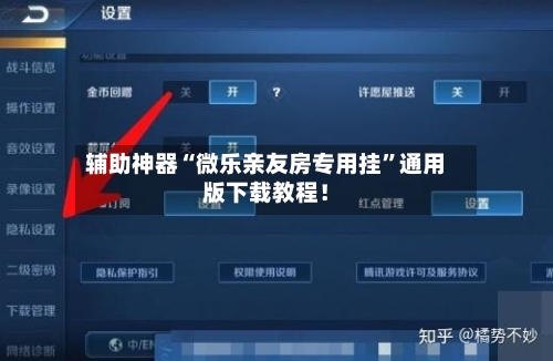 辅助神器“微乐亲友房专用挂”通用版下载教程！-第2张图片