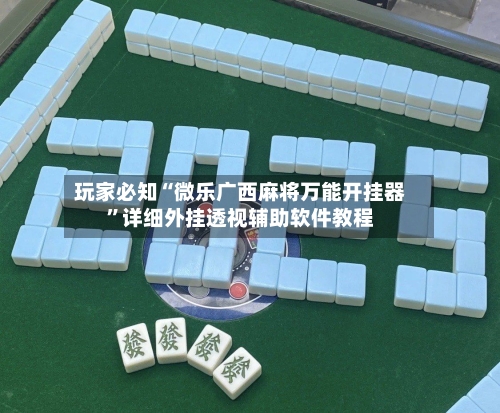 玩家必知“微乐广西麻将万能开挂器”详细外挂透视辅助软件教程-第3张图片