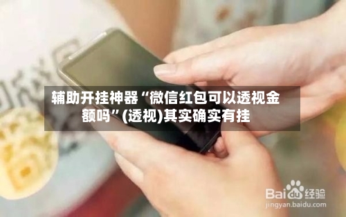 辅助开挂神器“微信红包可以透视金额吗”(透视)其实确实有挂