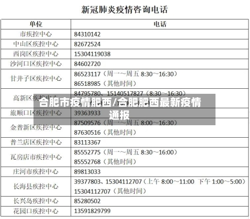 合肥市疫情肥西/合肥肥西最新疫情通报-第2张图片