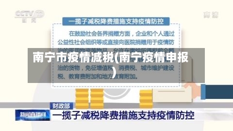 南宁市疫情减税(南宁疫情申报)