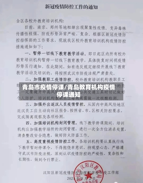 青岛市疫情停课/青岛教育机构疫情停课通知