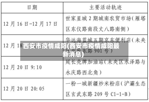 西安市疫情咸阳(西安市疫情咸阳最新消息)-第2张图片